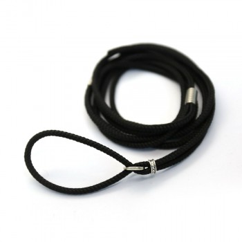 Povodec nastavljiv črn,...