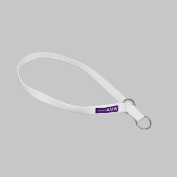 Choke collar white 15mm / 55cm