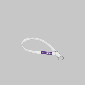 Choke collar white 10mm / 35cm