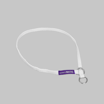 Choke collar white 10mm / 55cm
