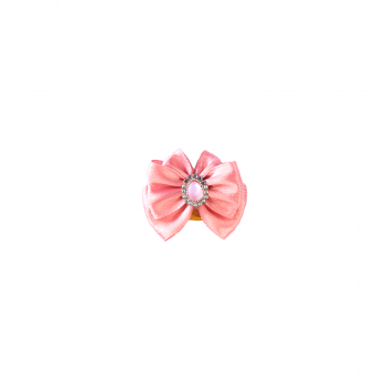 Bow with perl L pink