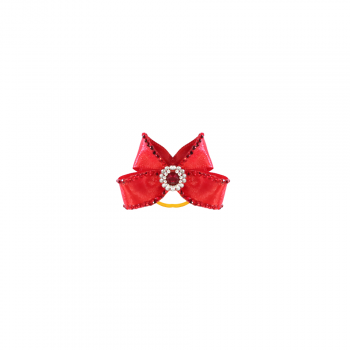 Bow glam red 7