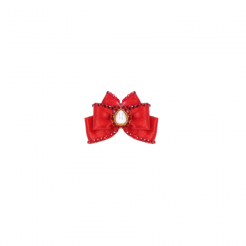 Bow glam red 9