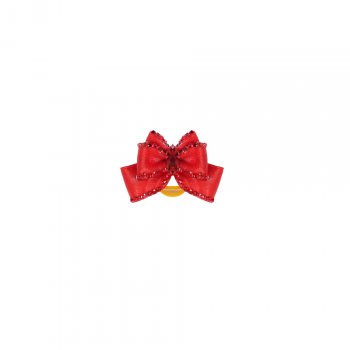 Bow glam red 12