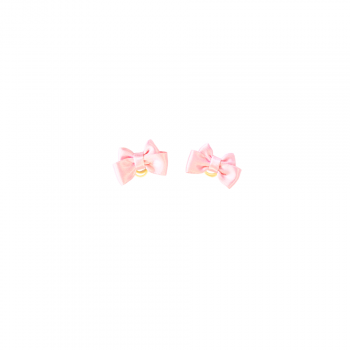 Bow basic pair light pink