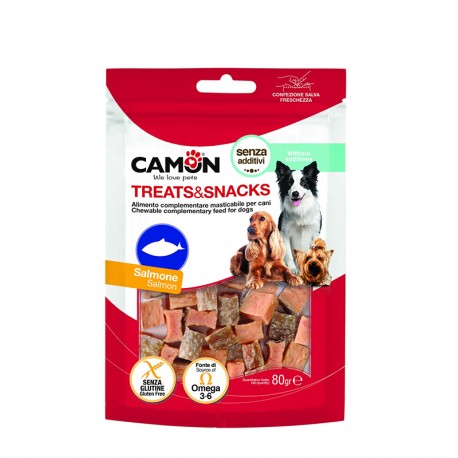 Camon salmon cubes with skin