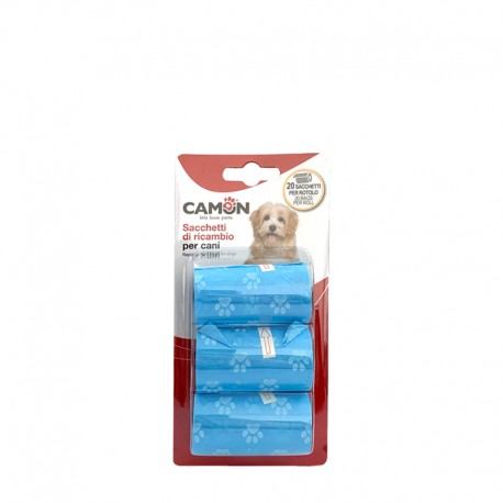Camon poop bags paws 3 rolls
