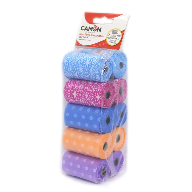 Camon poop bags mix 10 rolls