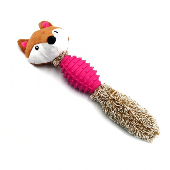 Camon dog toy - plush/TPR fox